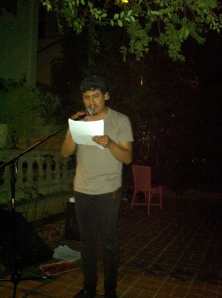 Dylan Doren reading at a WOMEN group gathering in Hollywood, CA - 2012